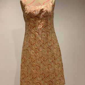 J. Crew Gold Brocade Dress